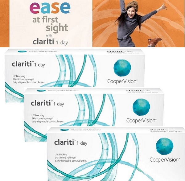 Clariti 1 Day silicone Hydrogel lenses by Coopervision